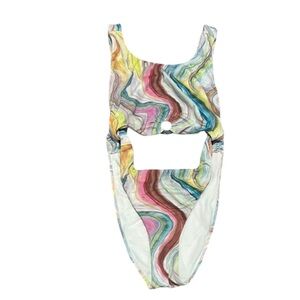 The Bikini Lab Multi Color One Piece Swim Suit